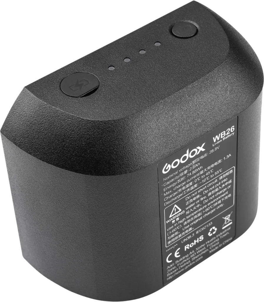 Batterie Rechargeable Godox WB26 pour Flash Autonome AD600 Pro Witstro