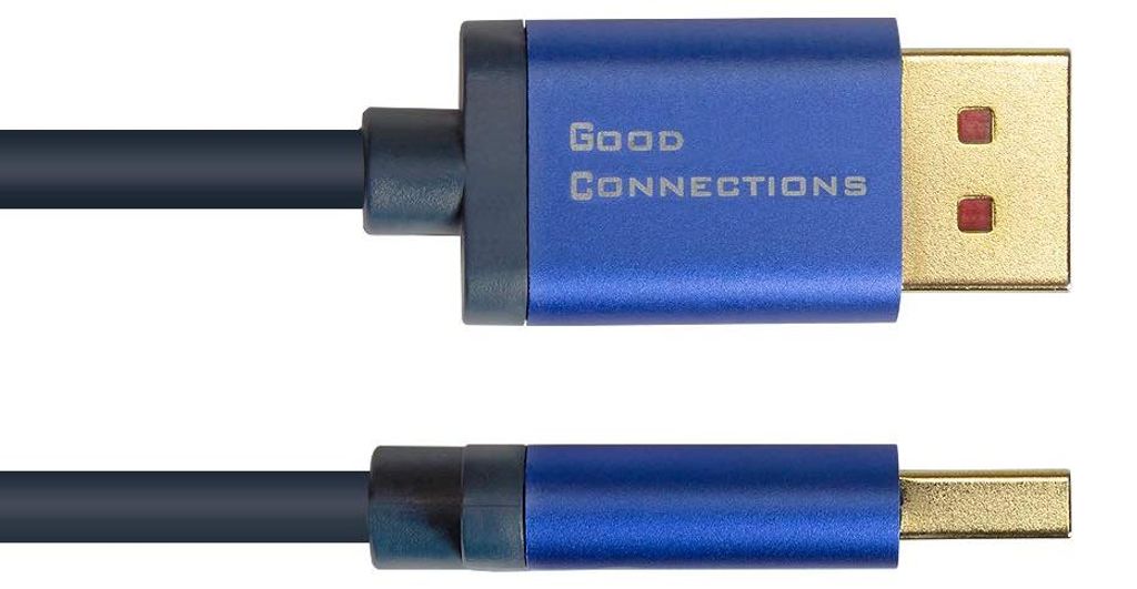 Good Connections DisplayPort 1.4 an HDMI 2.0 60Hz CU 5m blau
