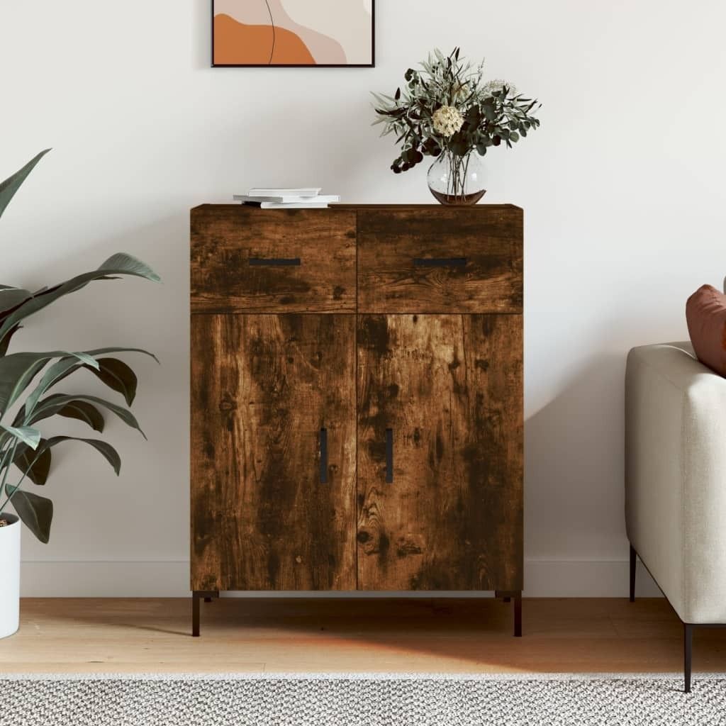 Maison Exclusive - Sideboard Räuchereiche 69,5x34x90 cm Holzwerkstoff