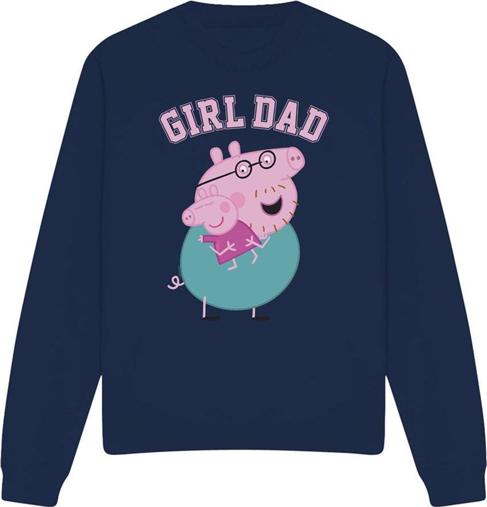 Peppa Pig - "Girl Dad" Sweatshirt für Herren/Damen Uni TV21378 (XL) (Marine)