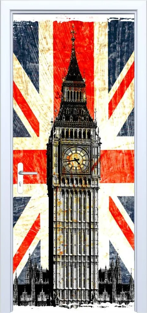 Adesivo Porta 507PD Big Ben: Tessuto Autoadesivo Alta Resistenza