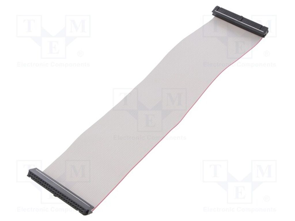 1x Flachbkabel mit -Verbindern 50x2 R. Flachk: 1,27mm FC50300-0 Flachbkabel mit