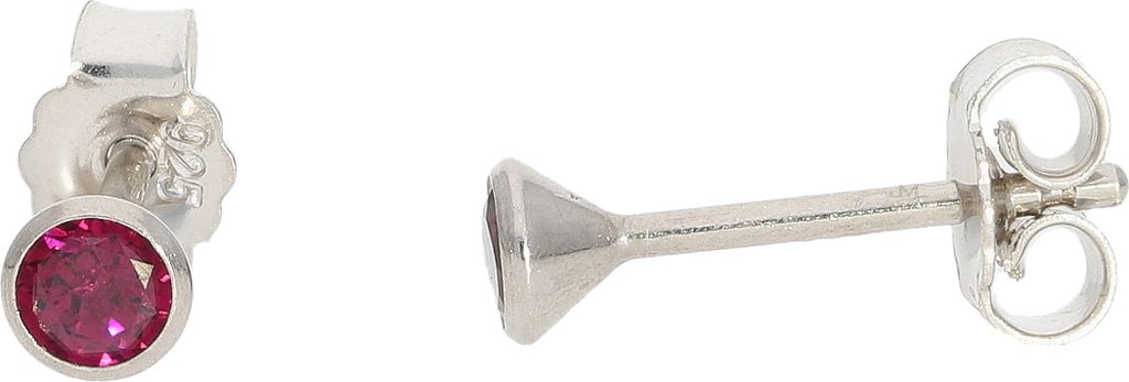 Ohrstecker Silber 925 mit Rhodolith JL52-06-0161 JuwelmaLux