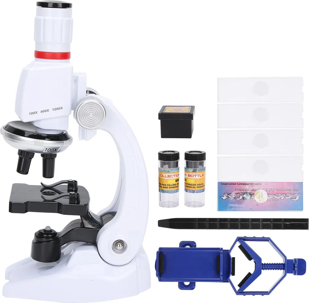 Jeu scientifique microscope pour enfants 1200X et accessoires