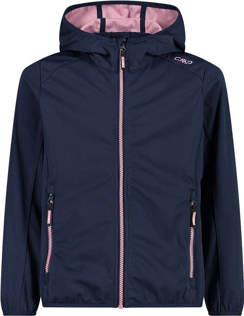 Cmp Kid G Jacket Fix Hood Blue-Fard 104