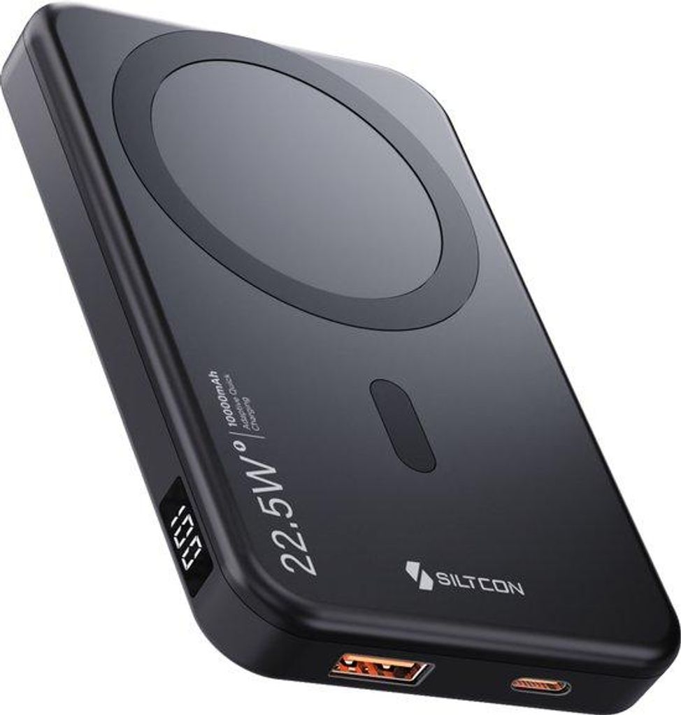 Siltcon® MagSafe Powerbank 10000mAh – 15W kabellos – 22,5W Produktbild 
