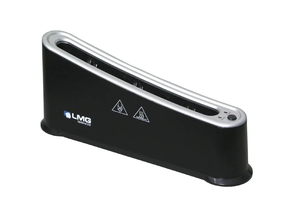 Thermorelieur haute capacité LMG Optibind 250 avec fente de 25mm en noir