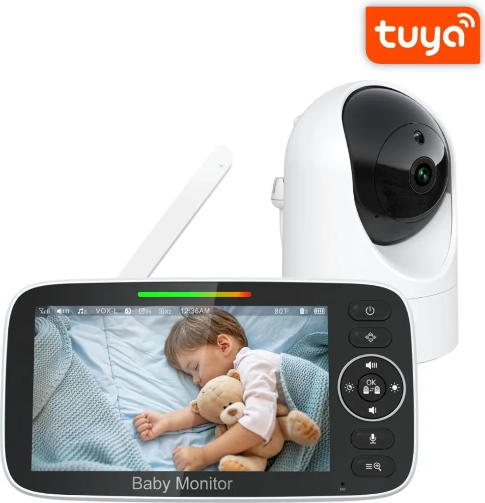 Babyphone avec caméra BOT BM3L - Écoute-bébé Vidéo Haute Définition
