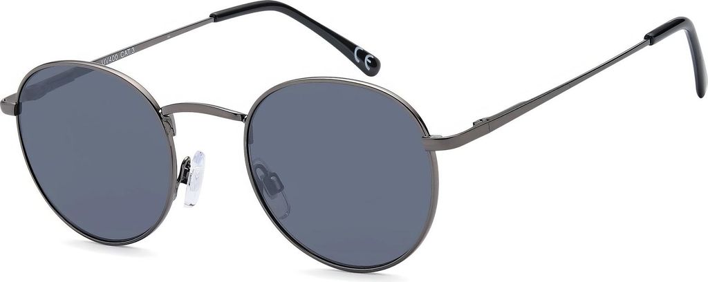 styleBREAKER Uni Panto Sonnenbrille mit runden Gläsern | Metallrahmen mit Federscharnier & UV400 Schutz | verspiegelte oder getönte Flachgläser