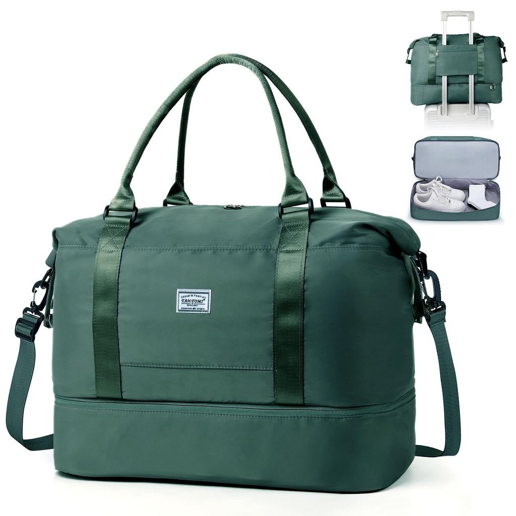 Reisetasche 46x32x23 Handgep?ck mit Schuhfach Tasche Sporttasche Weekender Bag Schwimmtasche Wasserdicht Travel Duffle Bag