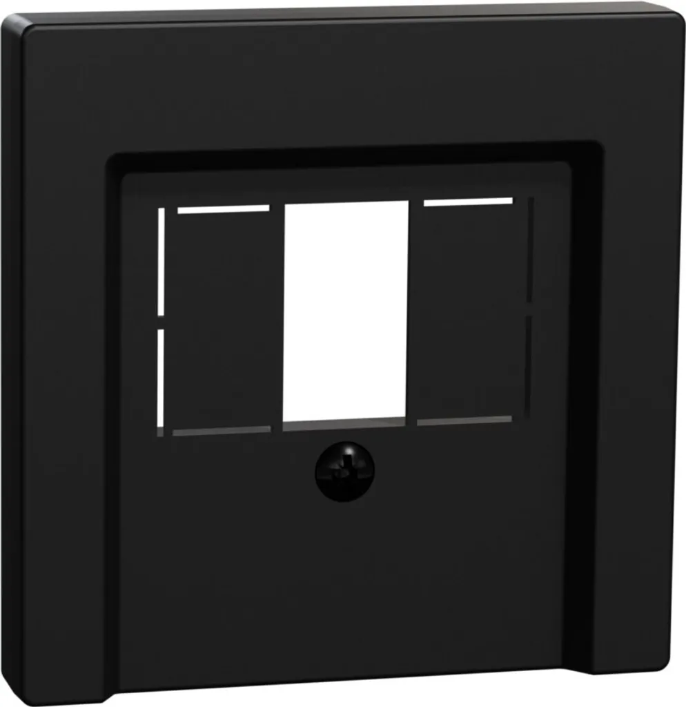 Merten MEG4250-0403 Plaque Centrale Système M Noir Mat pour TAE Audio USB