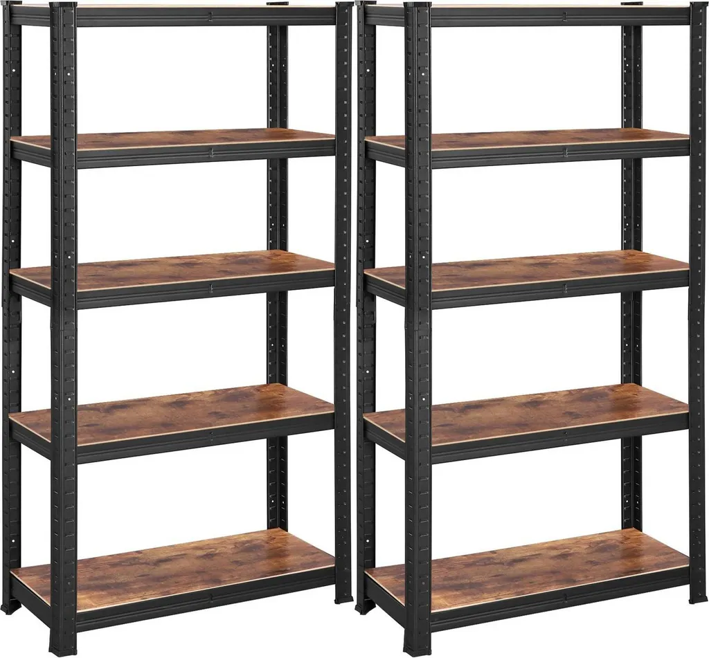 Étagère de Rangement Réglable 650kg avec 5 Niveaux de Stockage Pro