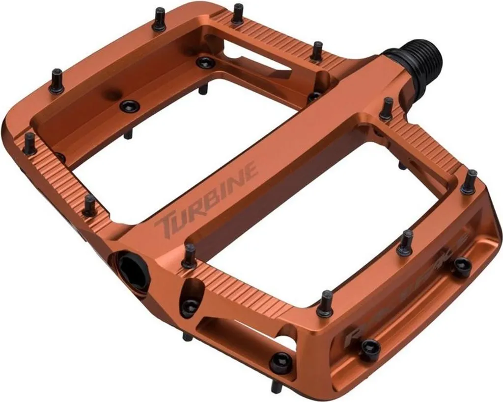 Pédale Race Face Turbine plateforme orange renard pour VTT Enduro