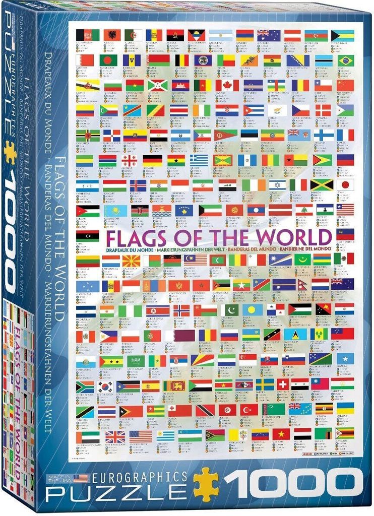 EUROGRAPHICS Puzzle Flaggen der Welt 1000 Teile