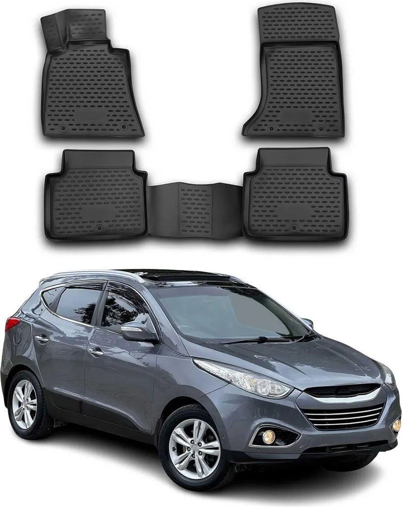 2009-2015 Hyundai ix35 tappetini TPE nero 4 pezzi