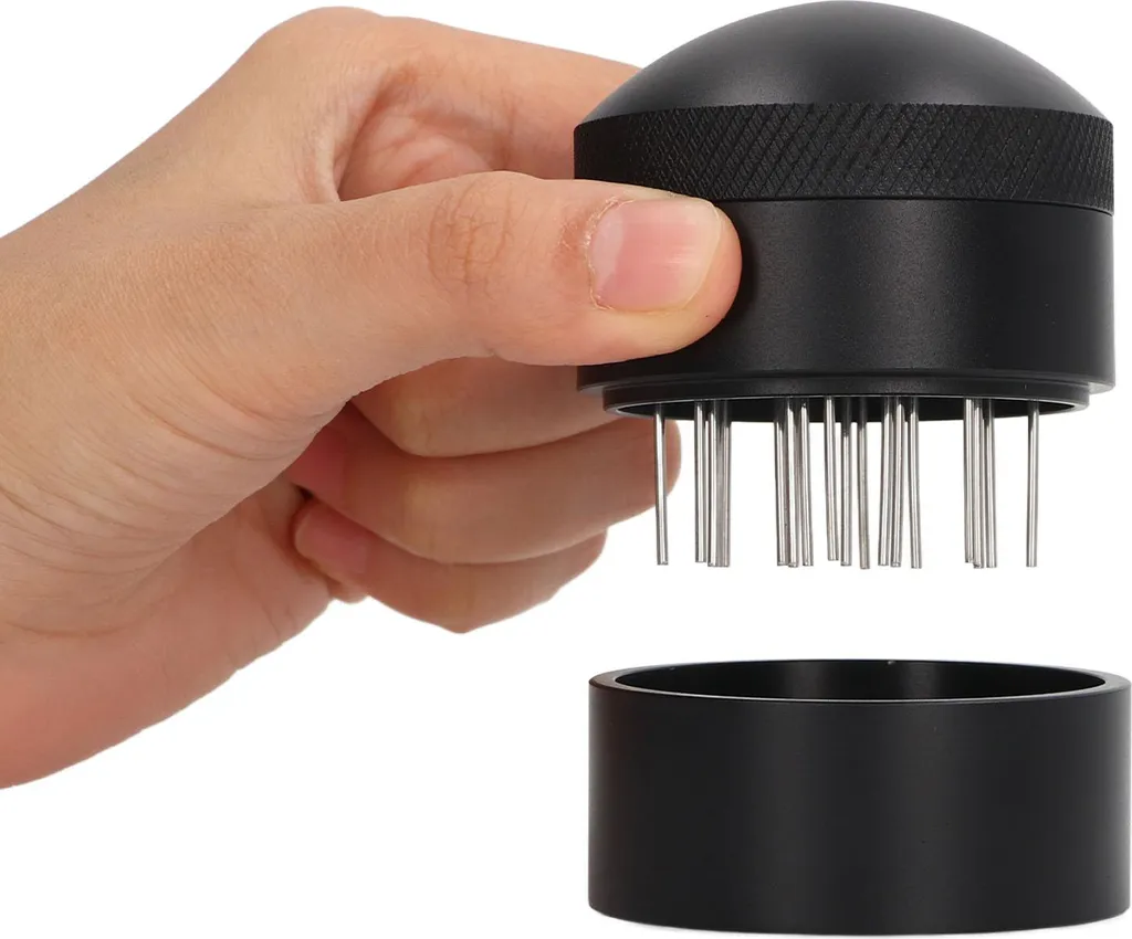 Kaffeenadel Verteiler Rostfrei Edelstahl Nadel Kaffeerührer mit Sockel für Cafés Home