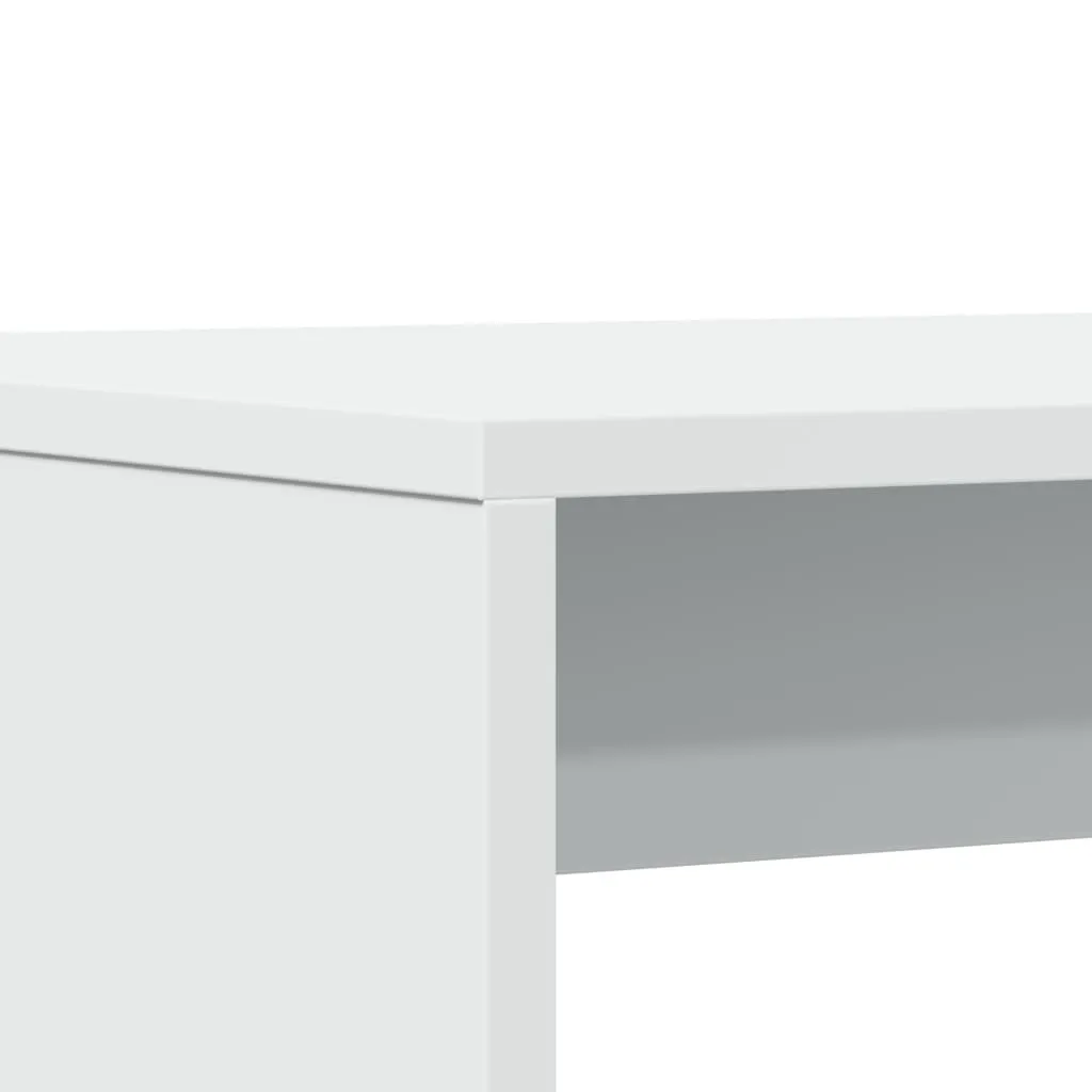 Maison Exclusive Set Pranzo Bianco 3 Pezzi con Tavolo e Panche - 7