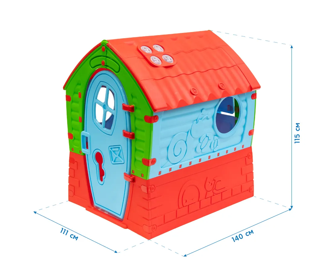 Maison de jeu enfant multicolore résistante Westmann 90x95x110 cm
