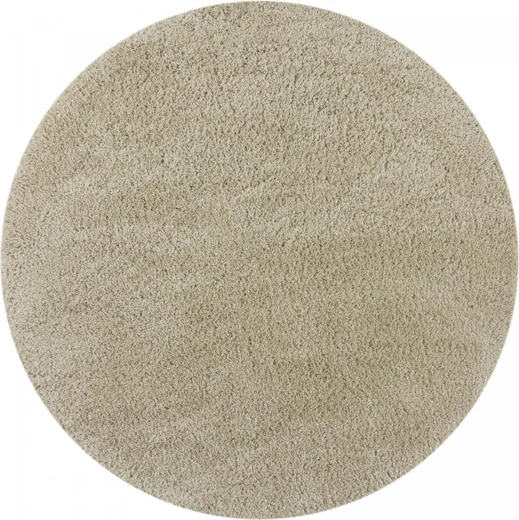 Tapis Rond 133 cm Anti-Dérapant Teddy - Finis les Sols Froids et Durs