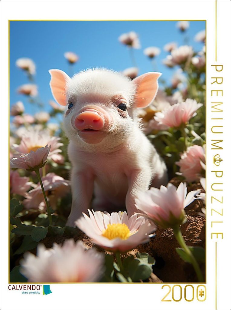 CALVENDO Puzzle Auf der Sommerwiese | 2000 Teile Lege-Größe 90x67cm Foto-Puzzle für glückliche Stunden