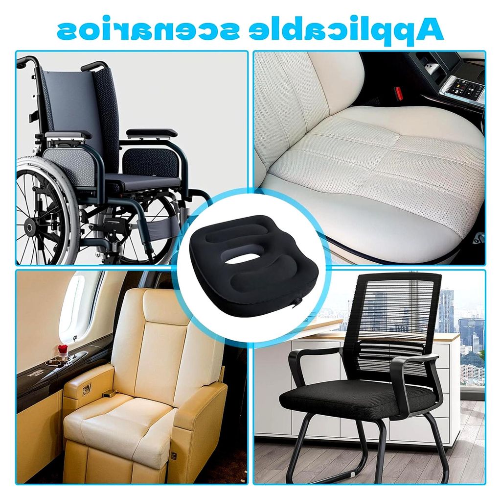 Aufblasbares Sitzkissen für Hämorrhoiden: Orthopädisches Sitzkissen zur Schmerzlinderung für Bürostuhl, Auto, Rollstuhl und Schwangerschaft