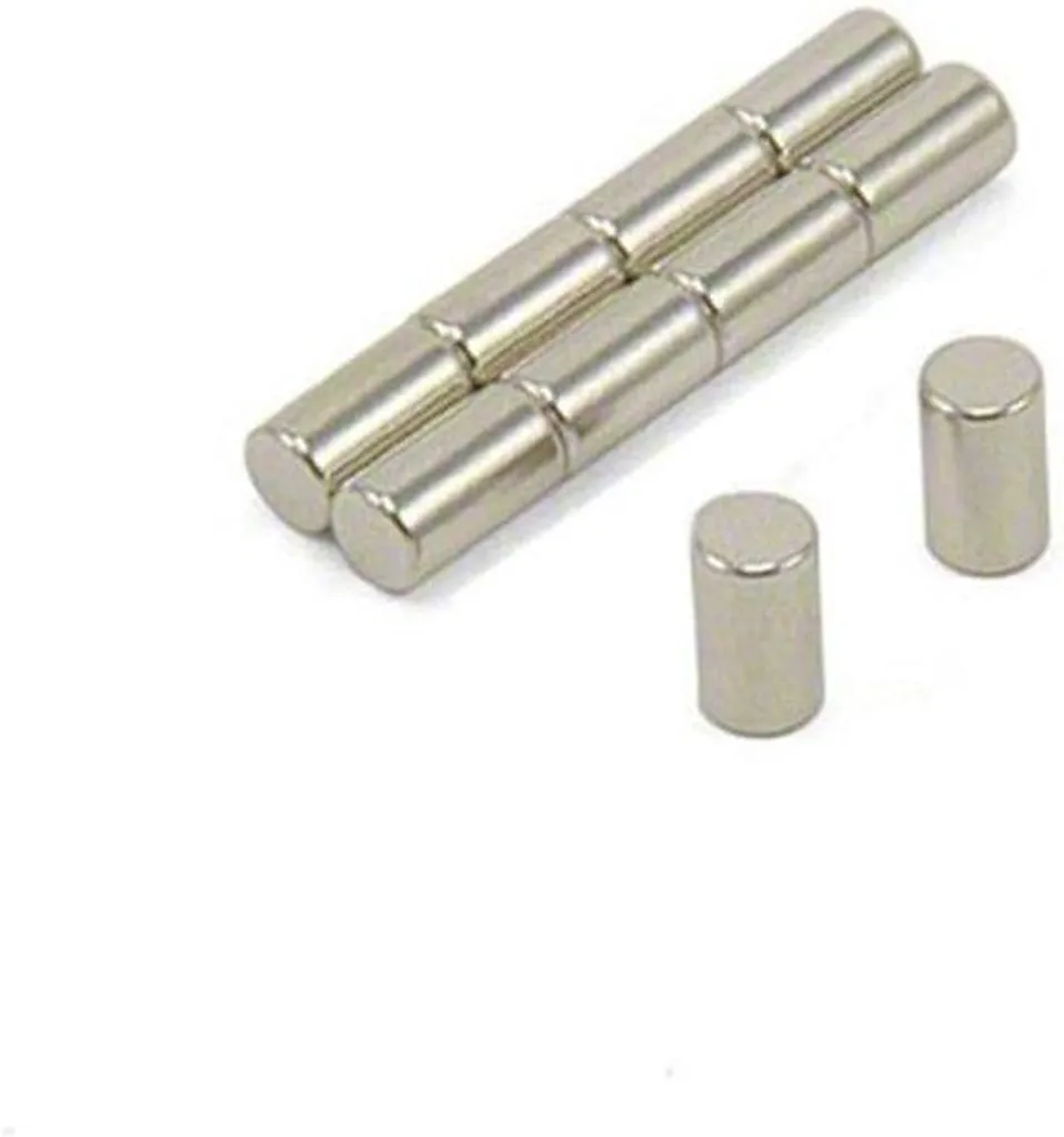 Aimants Néodyme N52 Extra Forts - Cylindre 4x7mm (Lot de 10) - Puissants
