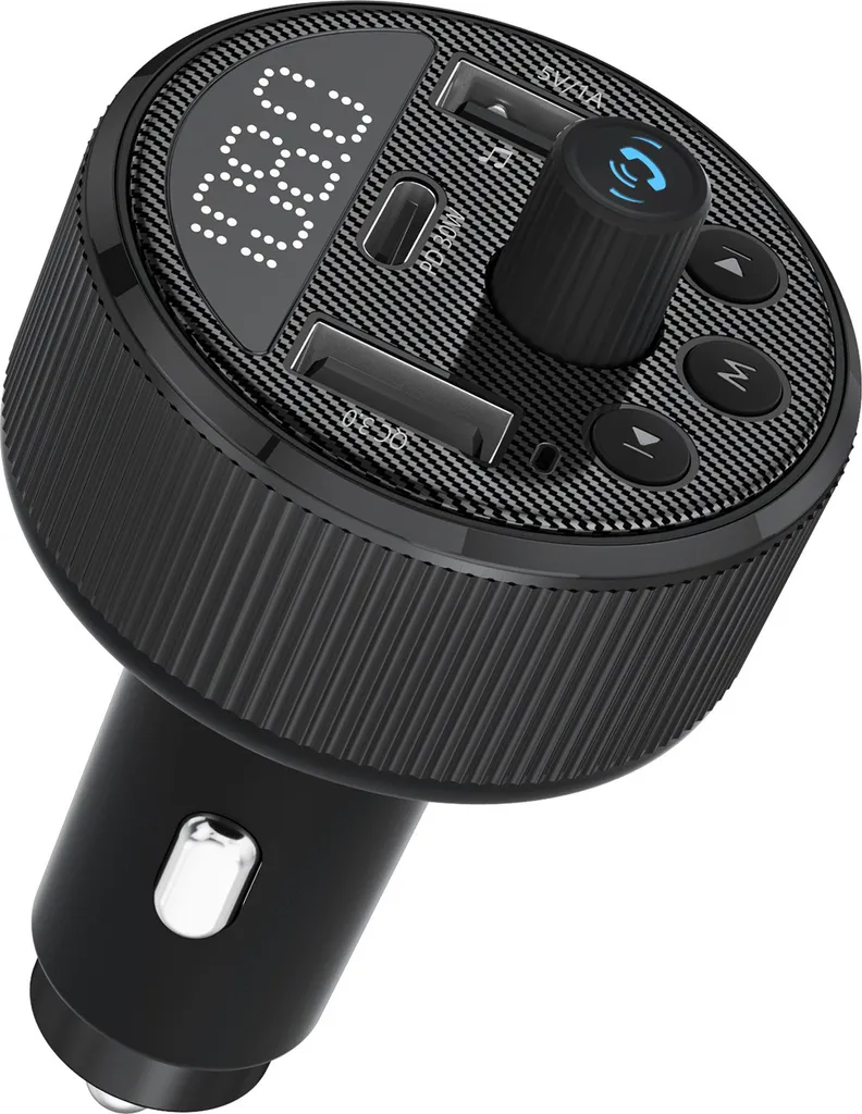Émetteur FM voiture Bluetooth 30W pour musique smartphone et appels