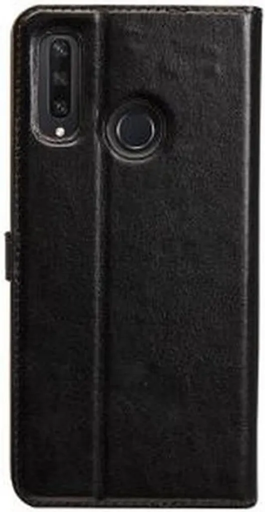 BigBen Connected, Custodia per Huawei P40 Lite E Folio Wallet con patta magnetica, Nero