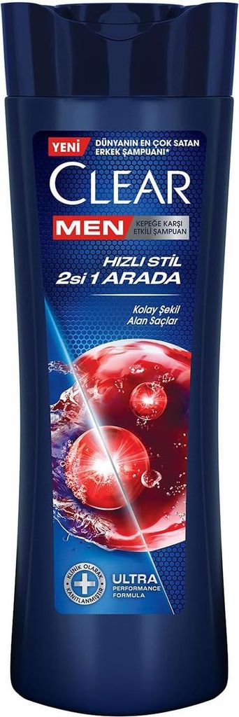 CLEAR Men Quick Style 2-in-1 Anti-Schuppen-Shampoo 350 ml Produktbild 