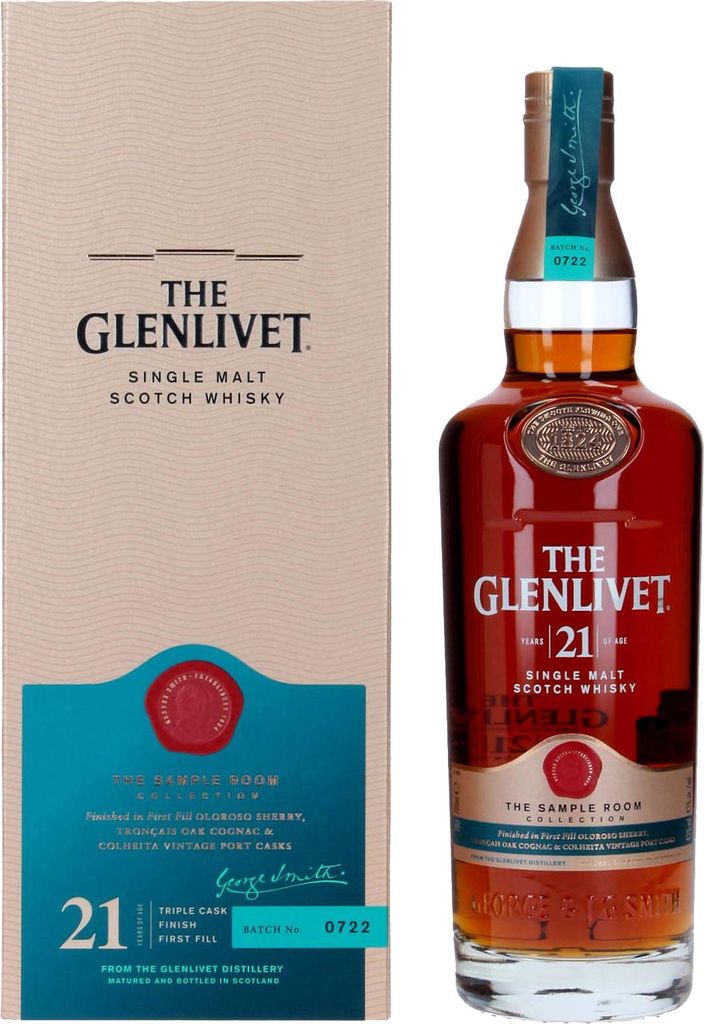 The Glenlivet 21 Years Old THE SAMPLE ROOM COLLECTION Single Malt Scotch Whisky 43% Vol. 0,7l in Geschenkbox