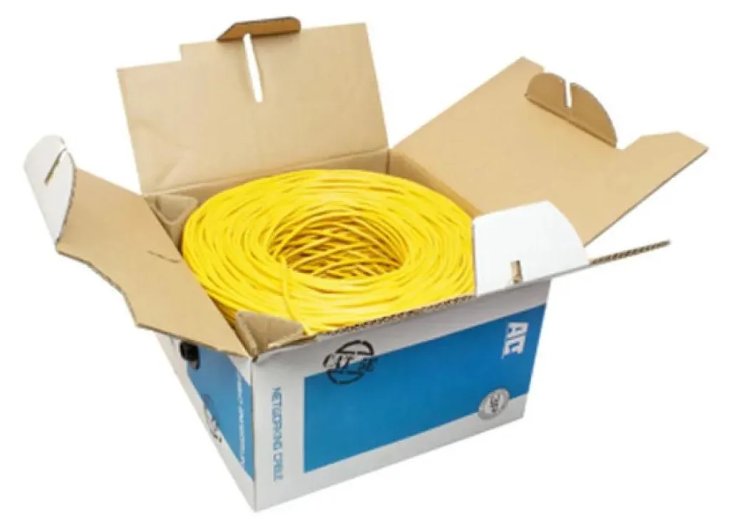 Câble Patch CAT5E U/UTP ACT EP358B Jaune - Bobine 305m multi-brins - 4