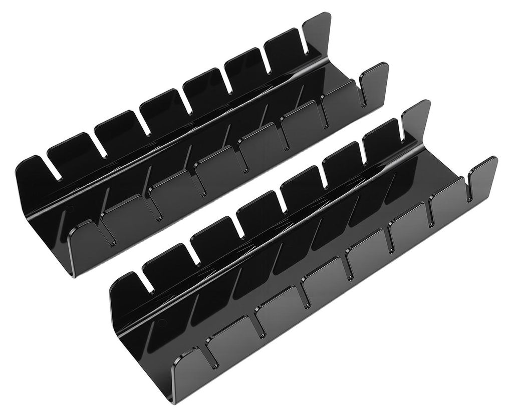 2 Stück Baseball Caps Organizer Kunststoff Hut Display Aufbewahrungsständer Rack Halter Rechteck Schwarz