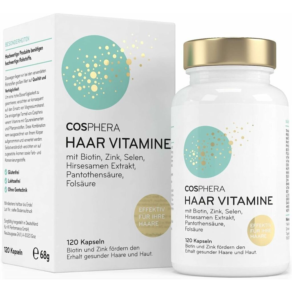 Doplněk stravy pro zdravé vlasy Cosphera Haar Vitamine, 120 Obrázek produktu 
