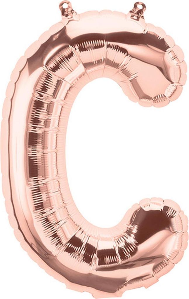 Folienballon Buchstabe C, rosegold, ca. 100 cm