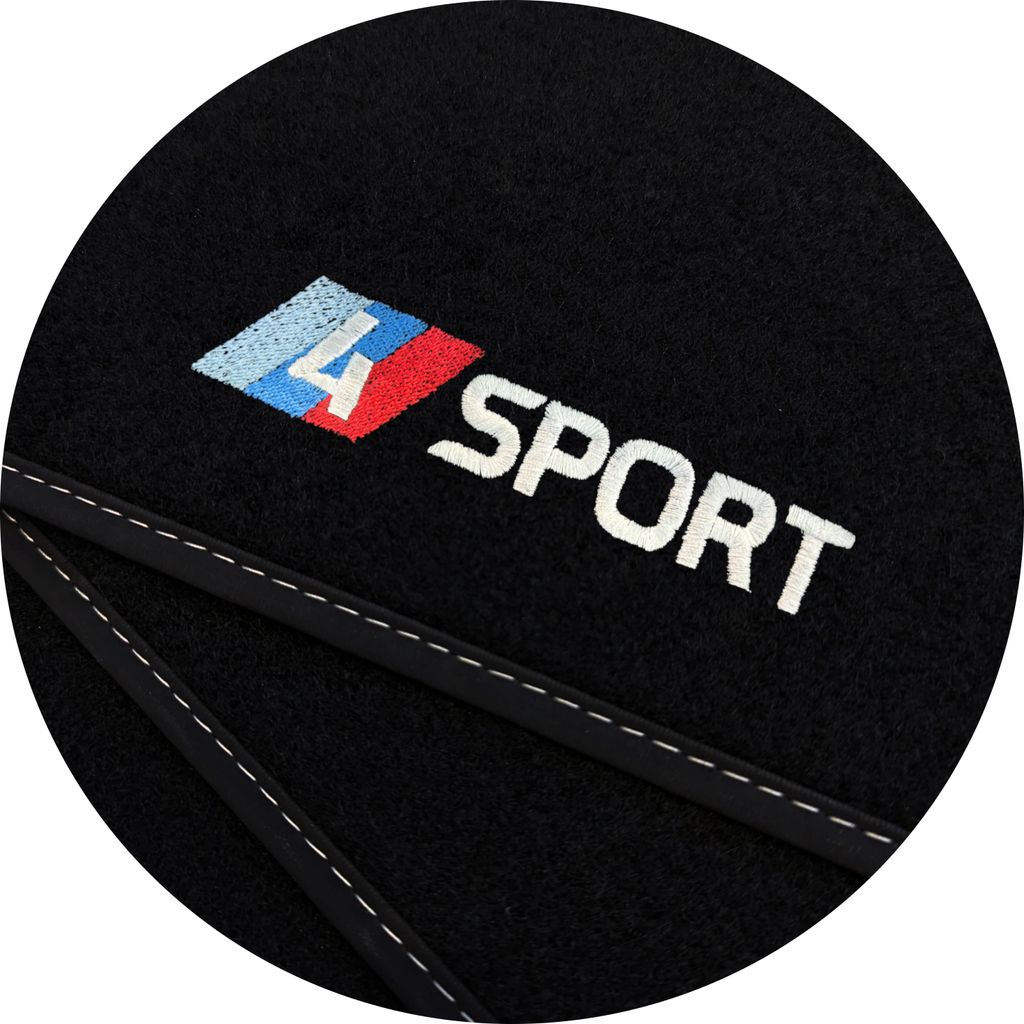 Sport Velour Fußmatten Satz für BMW 4 F32 Coupe (2013-2020) - 4-teilig - Passgenau