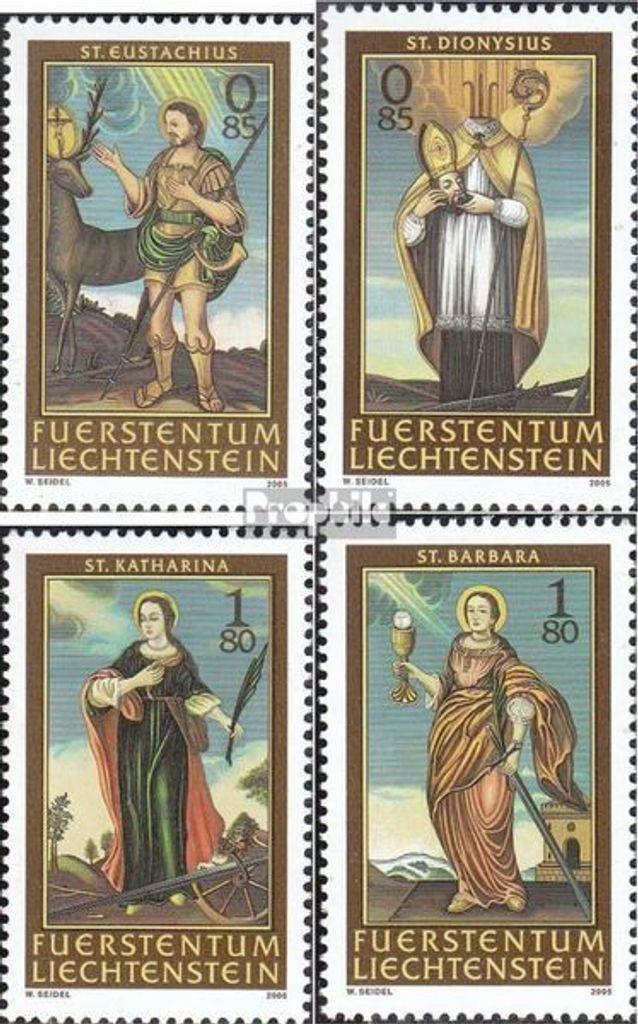 Briefmarken Liechtenstein 2005 Mi 1370-1373 (kompl.Ausg.) gestempelt Nothelfer