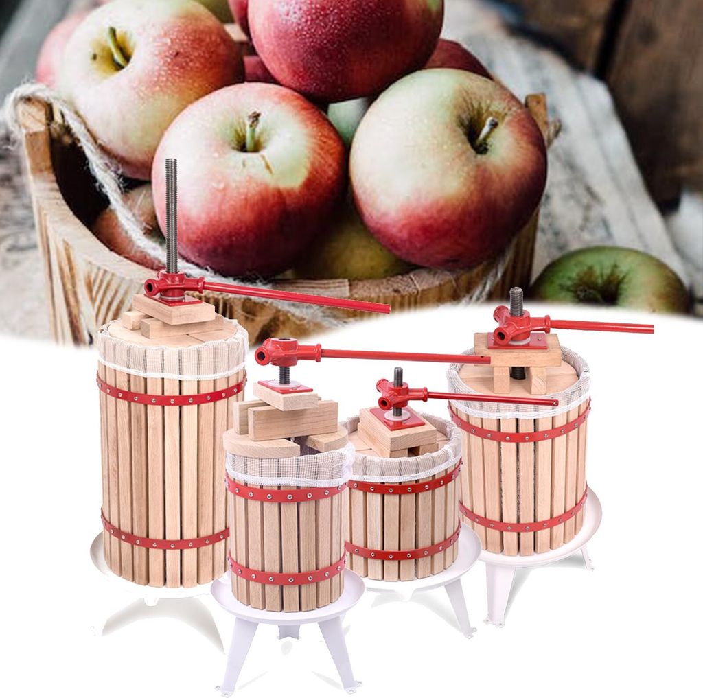 JOIEYOU 6L Obstpresse Manuell Obstmühle inkl. Presstuch & Produktbild 