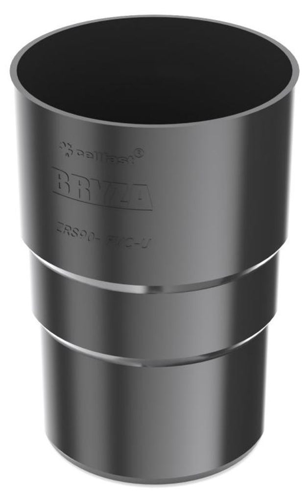 BRYZA Plastová spojka zvodu Ø 63 mm, čierna RAL 9005 Obrázok produktu 