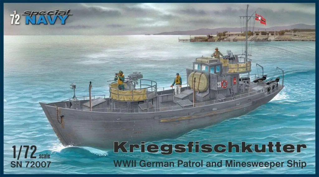 Kriegsfischkutter 1:72 patrouilleur allemand WW2 de précision