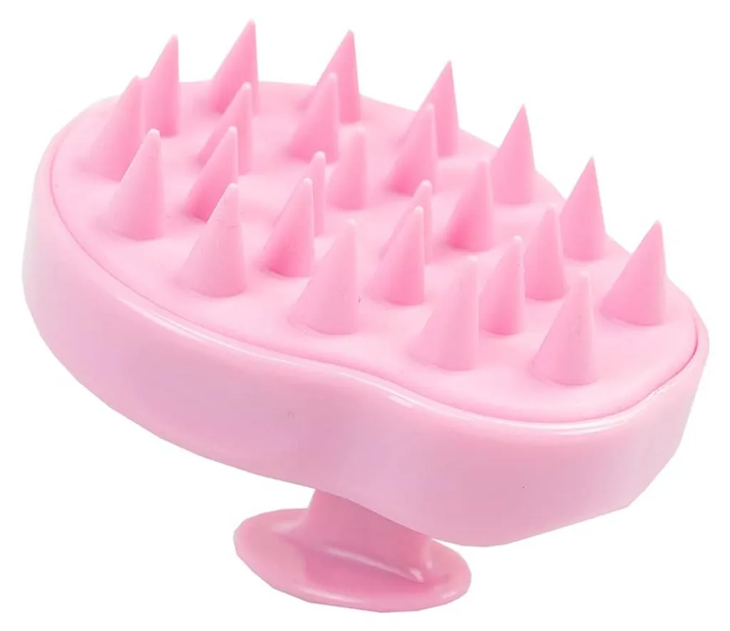 Masseur de cuir chevelu manuel et brosse de lavage pour cheveux siliconée