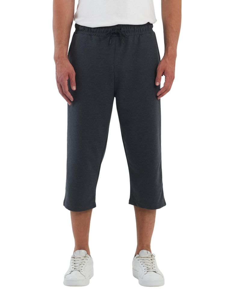 COMEOR Sporthose Herren Kurz – 3/4 Capri Hose Herren - Kurze Hosen Männer Laufshorts Baumwolle Shorts