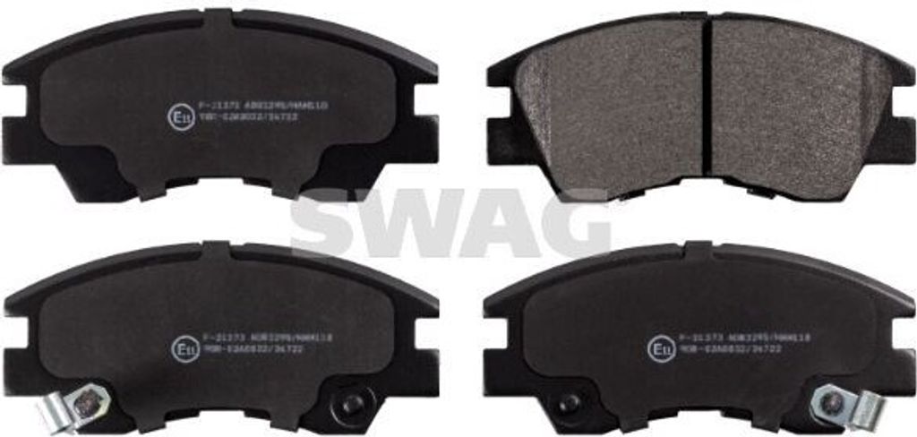 SWAG Bremsbeläge Satz Vorne Bremsklötze für MITSUBISHI PAJERO II (V3W, V2W, V4W) 80 91 6128