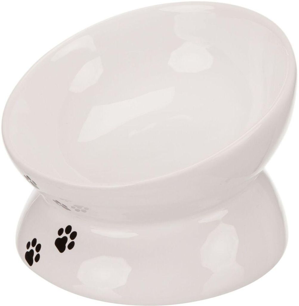 TRIXIE Napf, erhöht, Keramik, 0,15 l / Ø 13 cm, weiß Produktbild 
