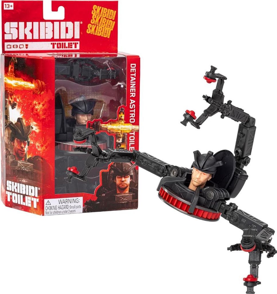 SKIBIDI Toilette Deluxe Figur DETAINER ASTRO TOILET Serie 2 6Zoll Sammelfiguren