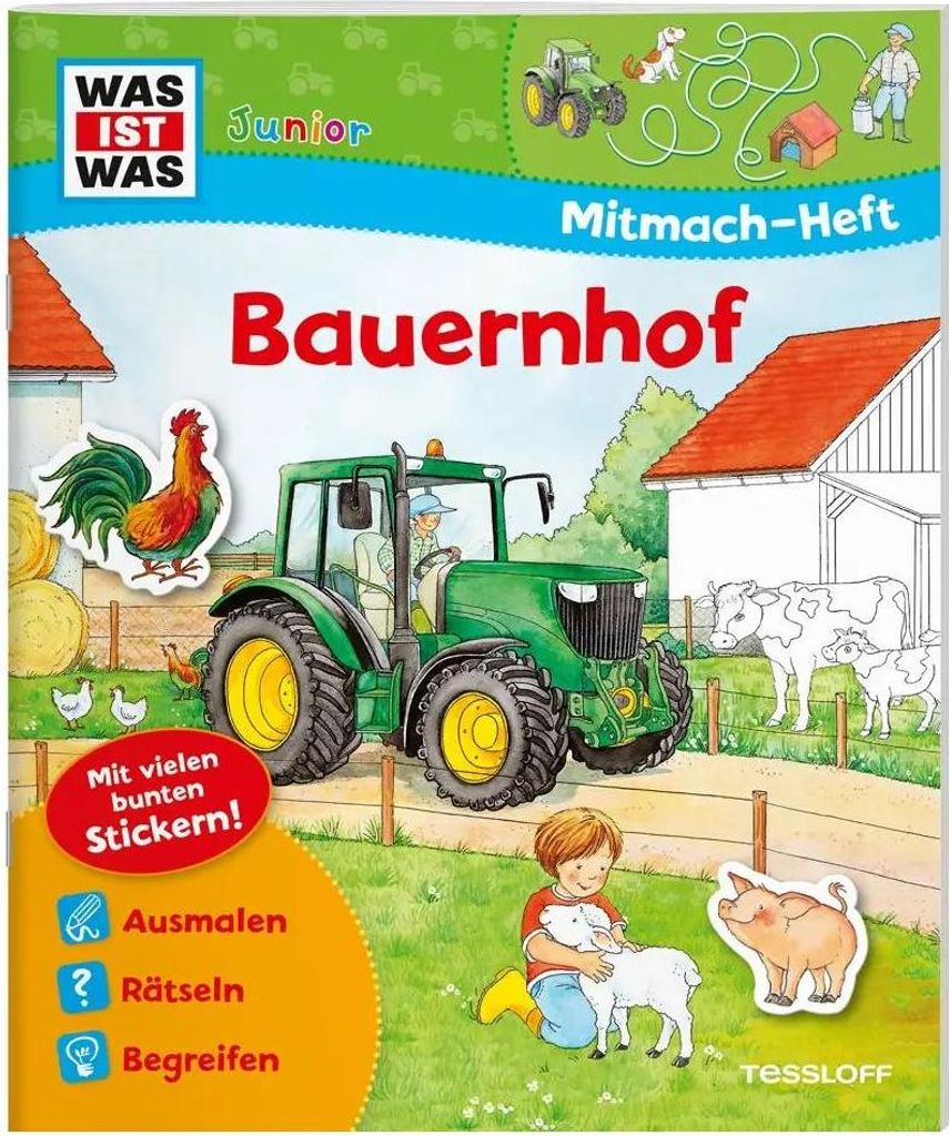 Was ist Was Junior Mitmach-Heft Bauernhof