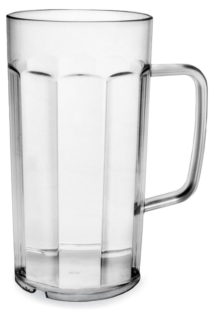 AKU PC-Bierkrug, 400 ml/0,40 l, Mehrweg, Kunststoff, klar