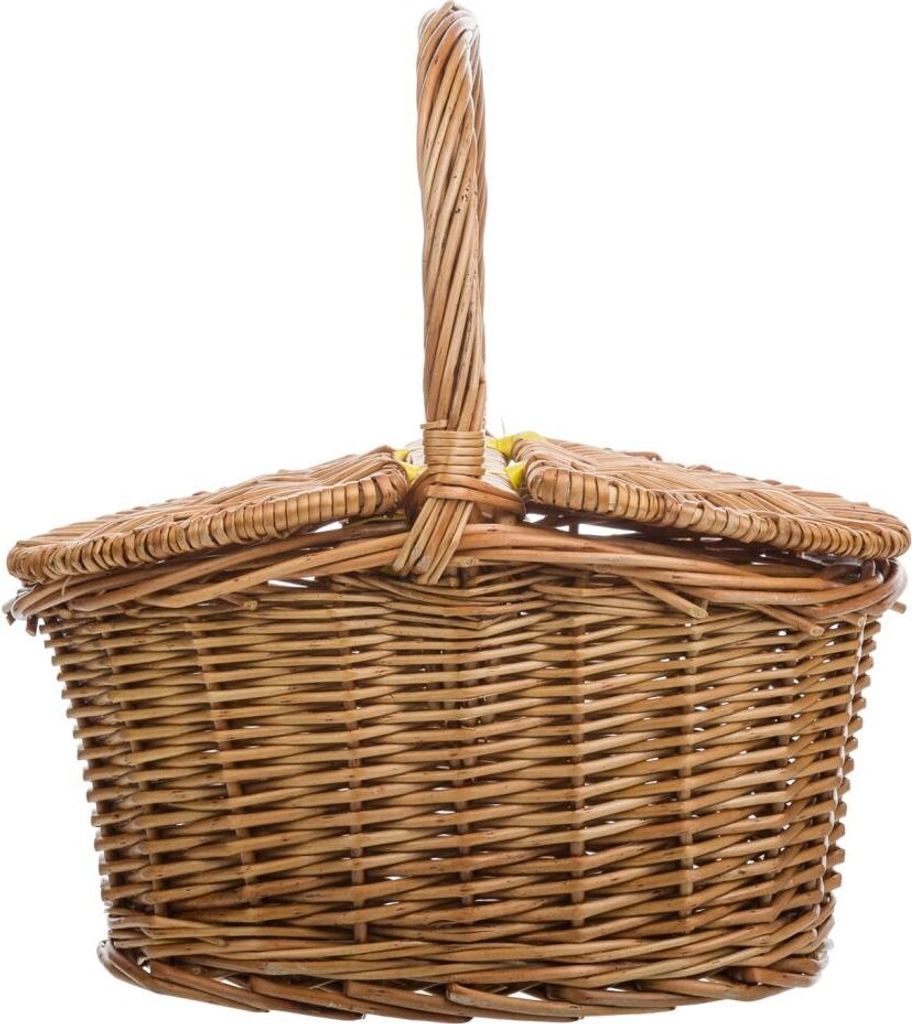 WANDERLUST DECO Brauner Weidenkorb mit Deckel 25x17x13/27h Produktbild 3