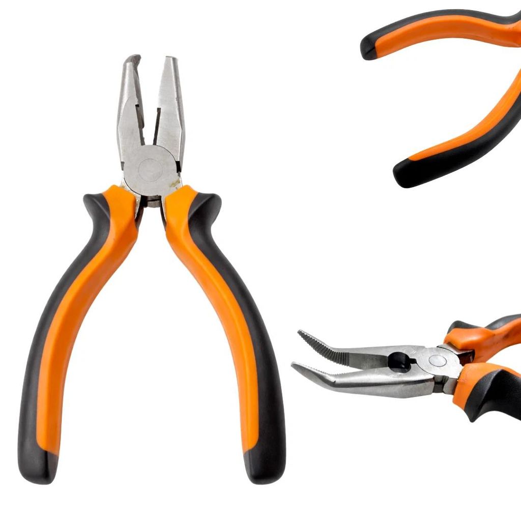 Spitzzange gebogen, 16 cm Profi Zangen Set oder einzeln Produktbild 