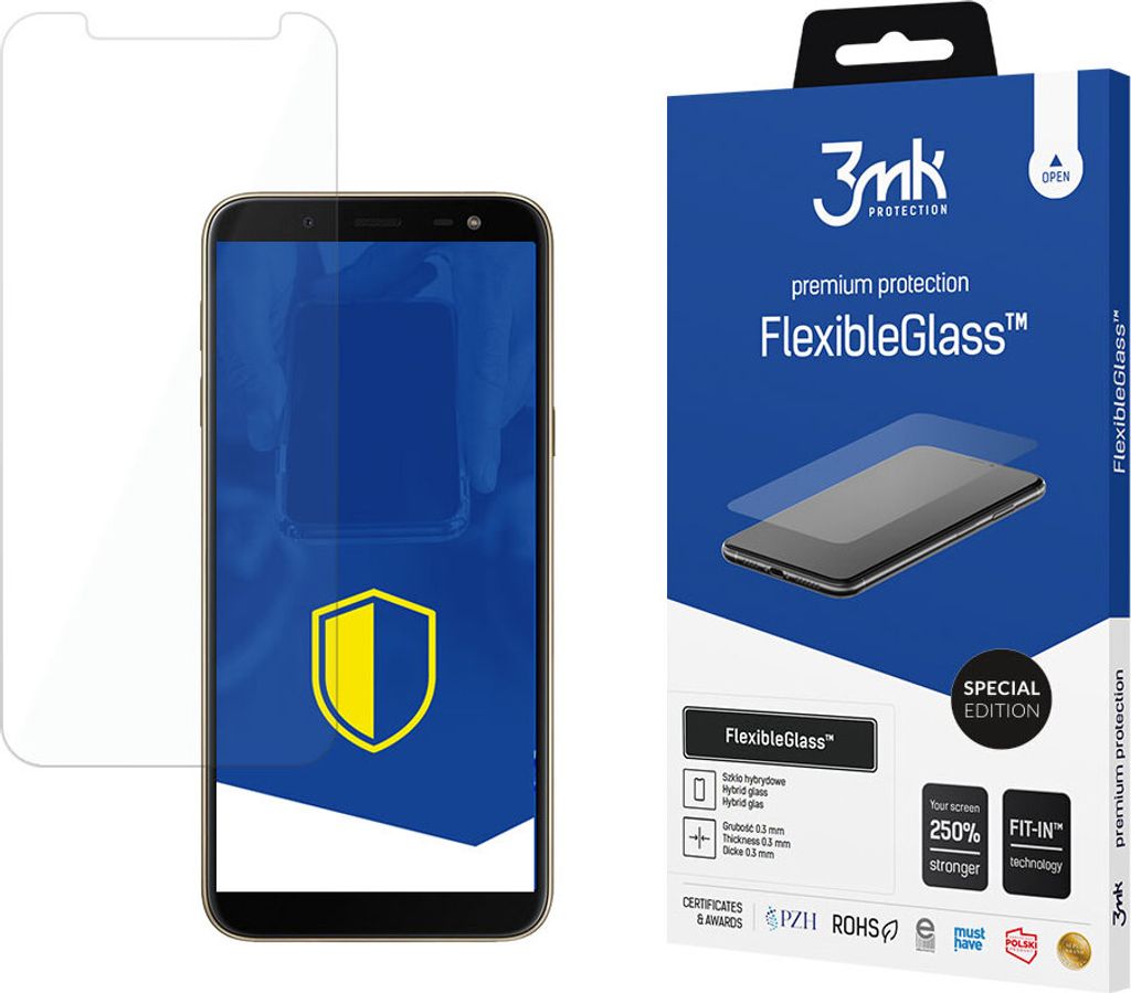 3mk Display Hybridglas FlexibleGlass fr Samsung Galaxy J6 0,3mm 7H