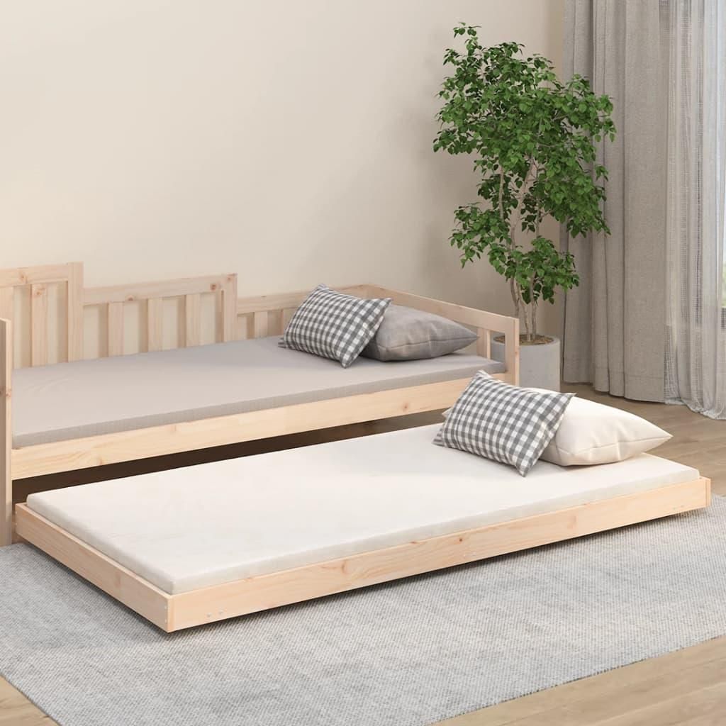 vidaXL Postel z masivu bez matrace 100x200 cm borovice Obrázek produktu 